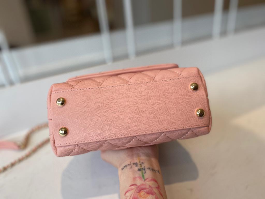 CHLMini Flap Bag Top Handle PiNike For Women 7.5in/19cm