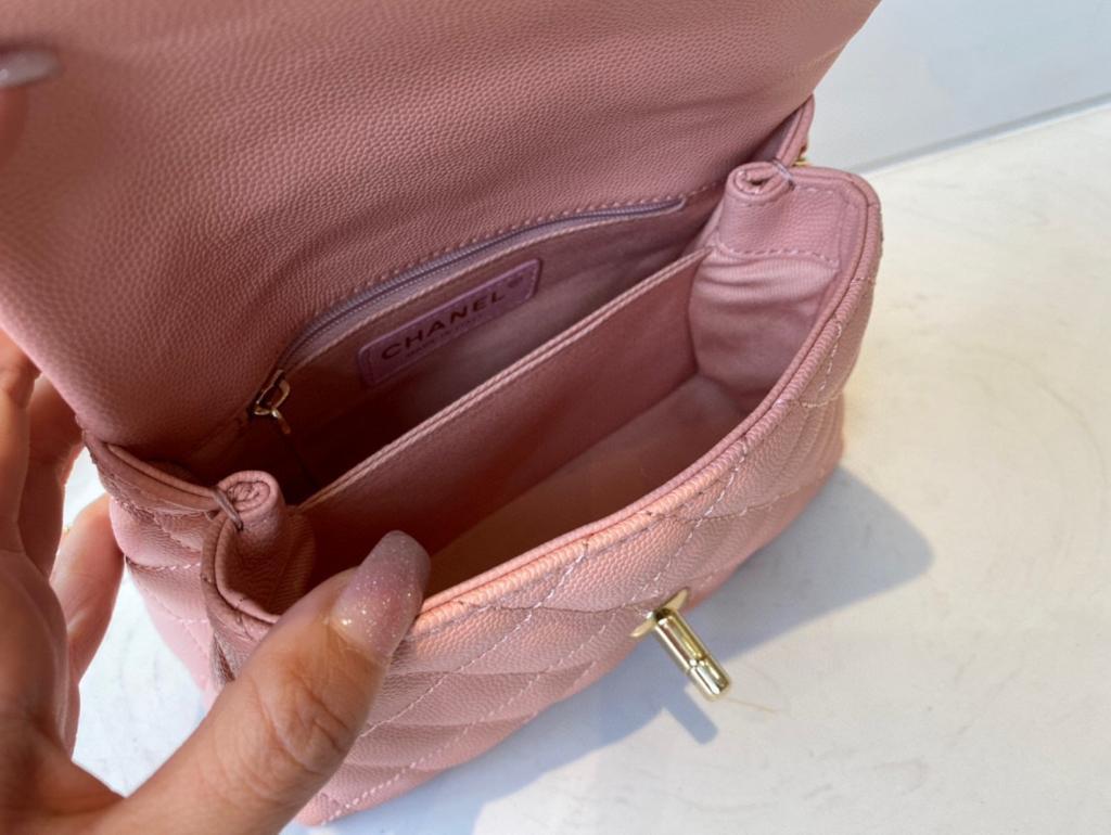 CHLMini Flap Bag Top Handle PiNike For Women 7.5in/19cm