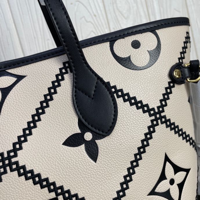 Top Quality Neverfull MM Monogram Empreinte Beige For Women,  Tote Bags 12.2in/31cm Top Quality M46039