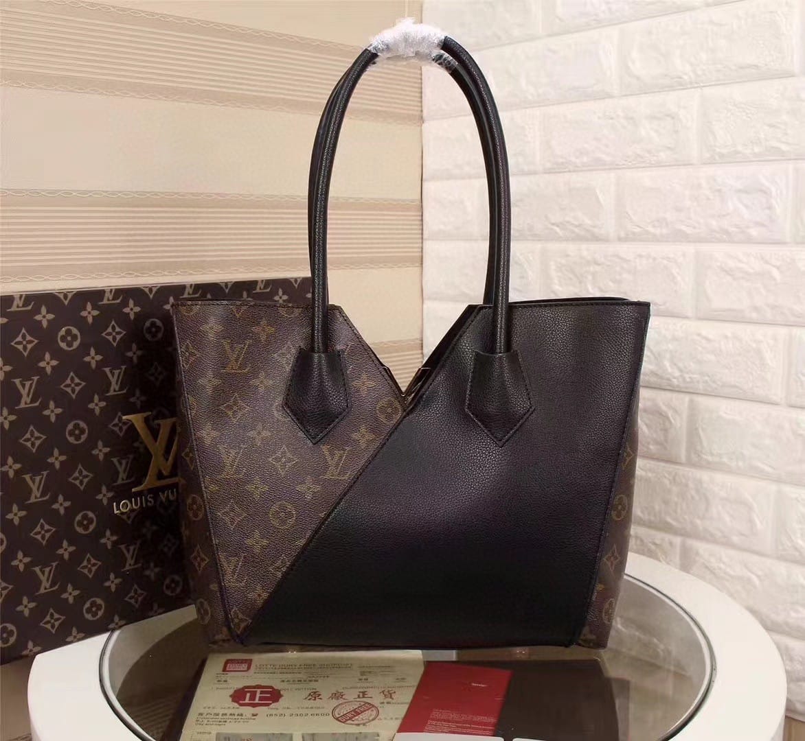 Top Quality Kimono MM Tote Bag Monogram Canvas Black For Women, WoHandbag Shoulder Bags 15.4in/39cm Top Quality M41855