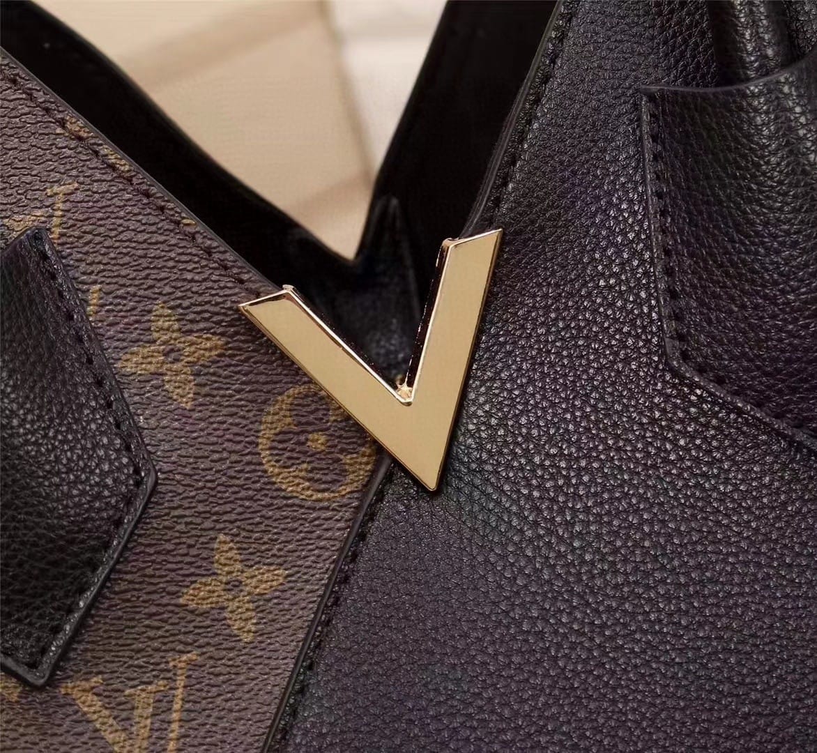Top Quality Kimono MM Tote Bag Monogram Canvas Black For Women, WoHandbag Shoulder Bags 15.4in/39cm Top Quality M41855