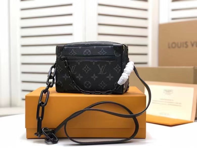 Top Quality Mini Soft Trunk Monogram Eclipse Canvas By Virgil Abloh For Men, Bags, Shoulder And Crossbody Bags 7.3in/18.5cm Top Quality M44735