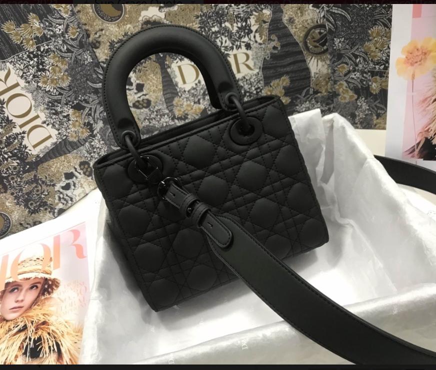 Top Quality Mini Lady Bag Spring/Summer Collection, Black, For Women Womens Handbags, 24cm CD