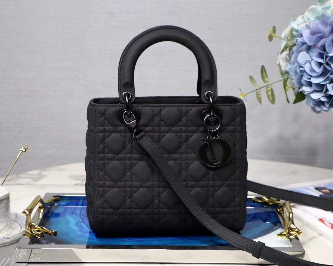 Top Quality Mini Lady Bag Spring/Summer Collection, Black, For Women Womens Handbags, 24cm CD