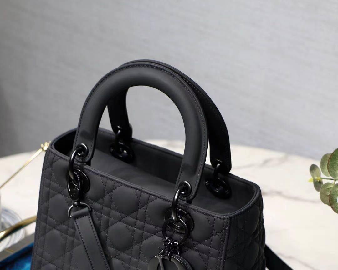 Top Quality Mini Lady Bag Spring/Summer Collection, Black, For Women Womens Handbags, 24cm CD
