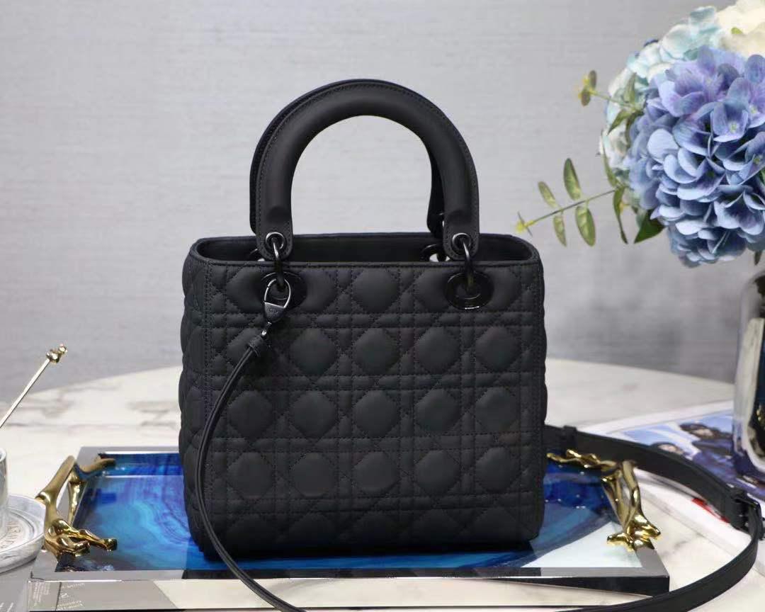 Top Quality Mini Lady Bag Spring/Summer Collection, Black, For Women Womens Handbags, 24cm CD