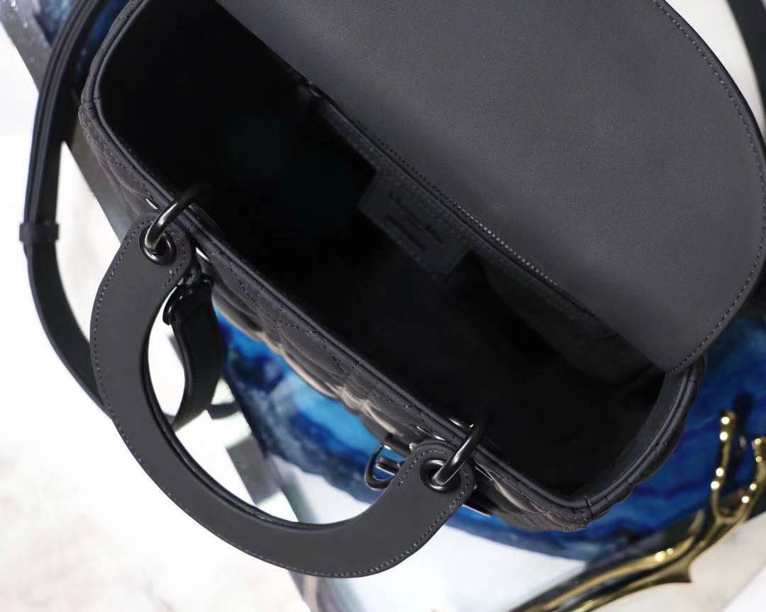 Top Quality Mini Lady Bag Spring/Summer Collection, Black, For Women Womens Handbags, 24cm CD