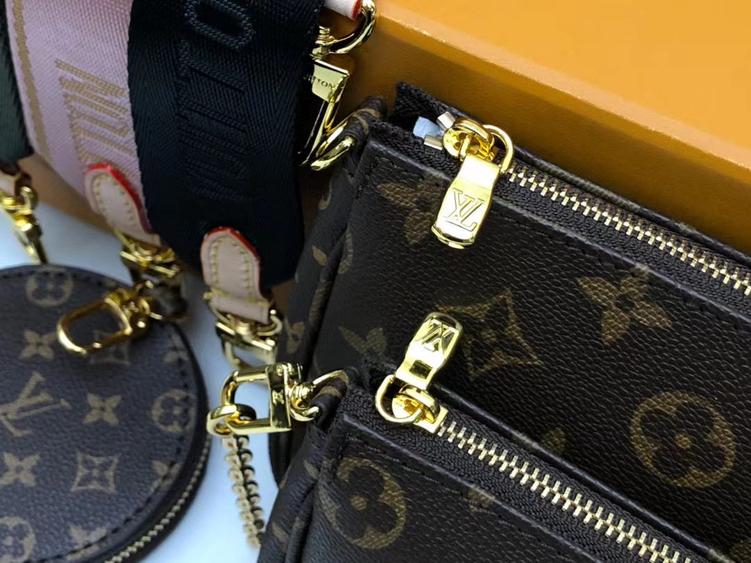 Top Quality Multi Pochette Accessoires Bags Monogram Canvas Fall/Winter Collection M44813, Kaki/Beige