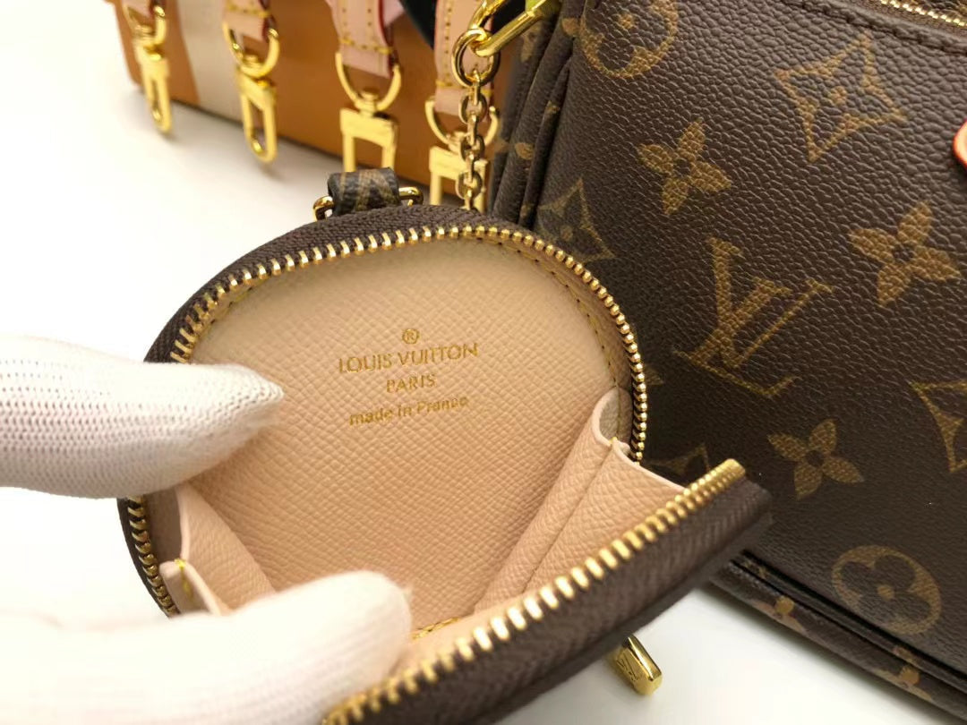 Top Quality Multi Pochette Accessoires Bags Monogram Canvas Fall/Winter Collection M44813, Kaki/Beige