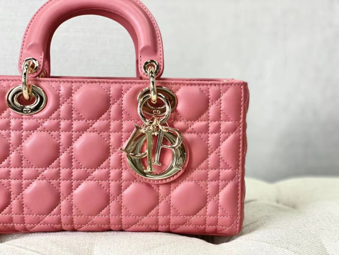 Top Quality Lady D-Joy Bag Pink Handbags, 26cm CD