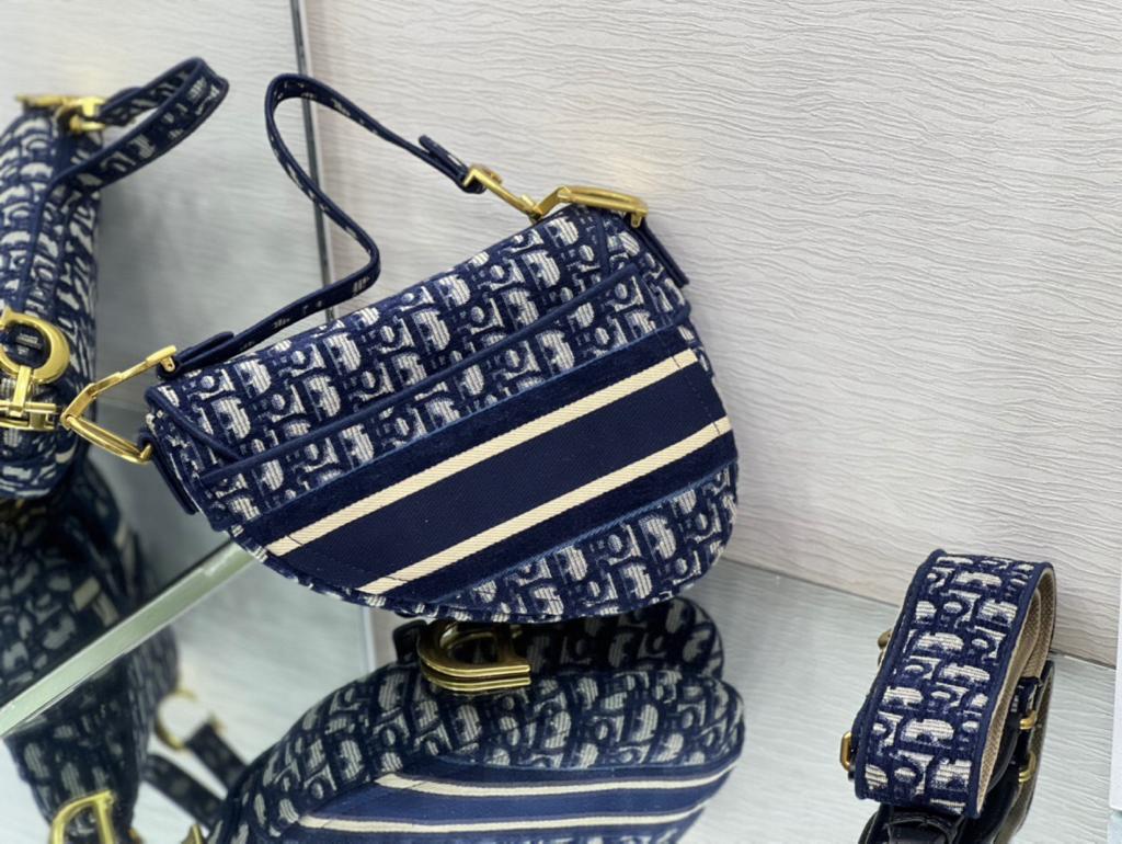 Top Quality Saddle Bag Blue For Women 10in/26cm CD M0446CTZQ_M928