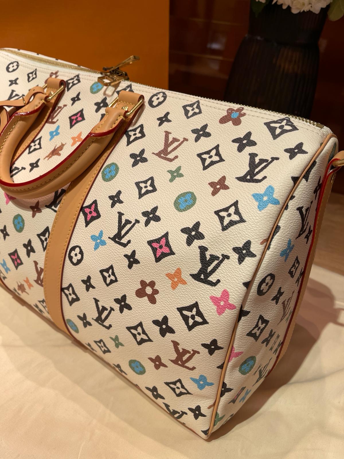 Louis Vuitton Tyler The Creator Sellout Keepall Bandouliere 45 Multicolor White