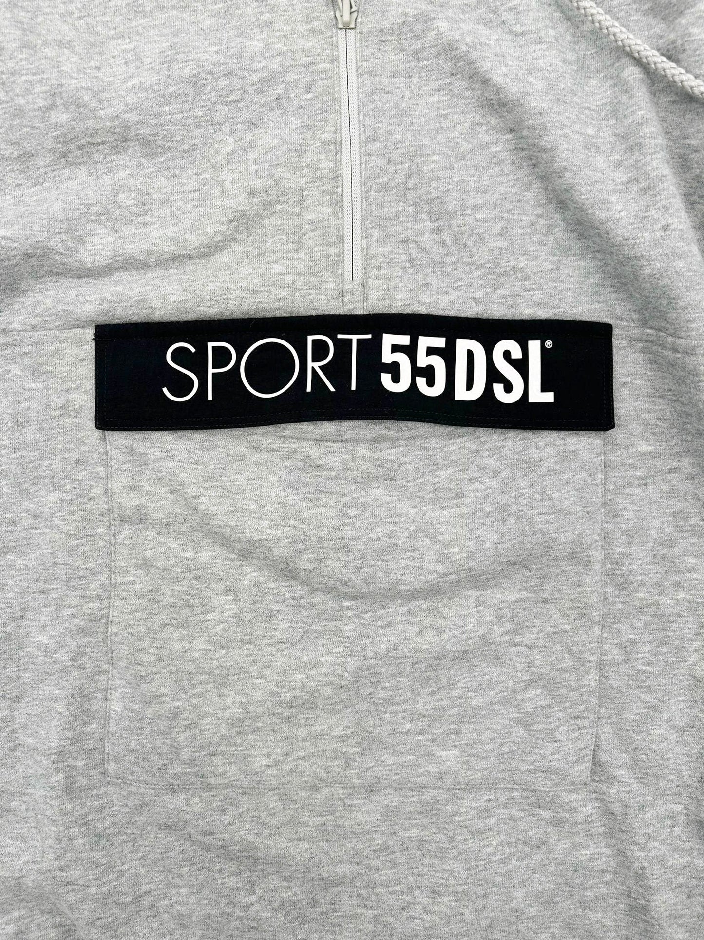 Diesel Sport Coarll Gray Half-Zip Sweater