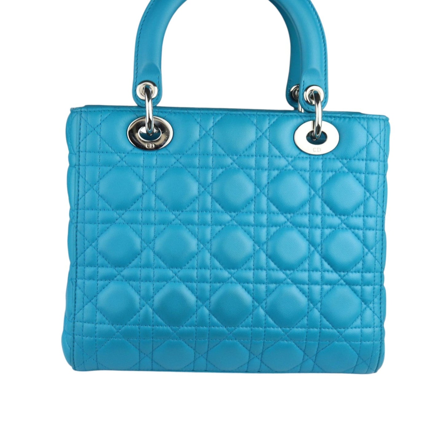 Lady Dior Medium Lambskin Blue SHW