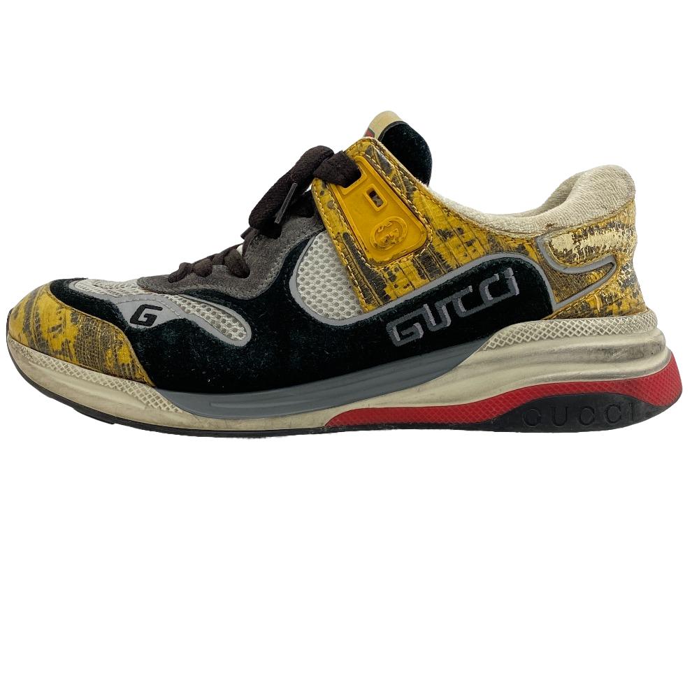 GUCCI sneakers Suede, Leather multicolor   processing ultra space mens 42