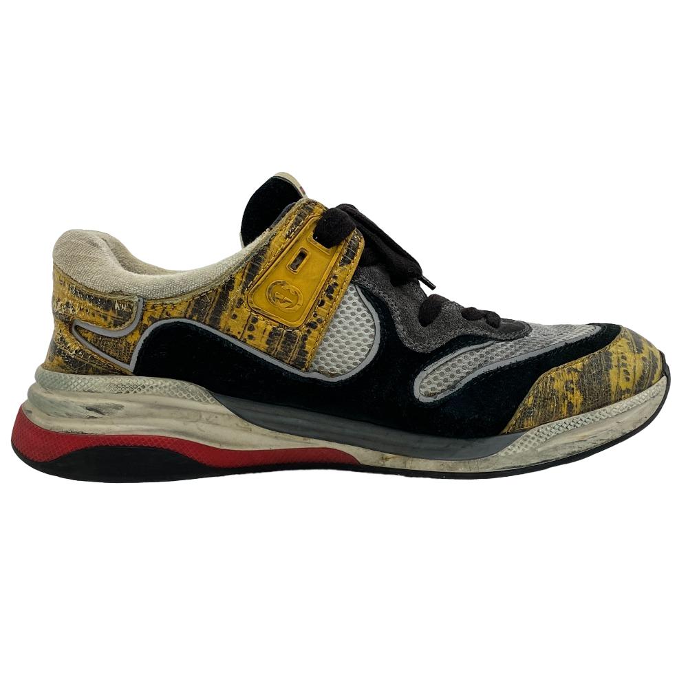 GUCCI sneakers Suede, Leather multicolor   processing ultra space mens 42