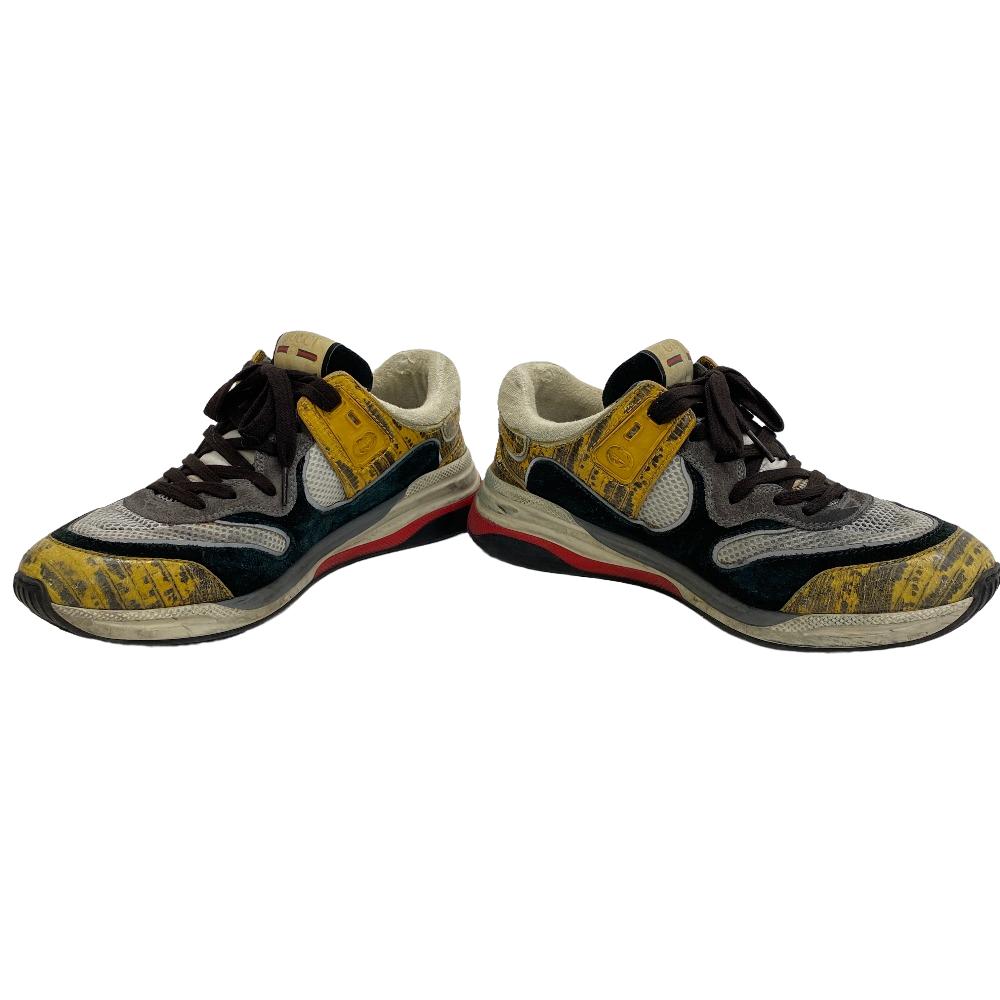GUCCI sneakers Suede, Leather multicolor   processing ultra space mens 42