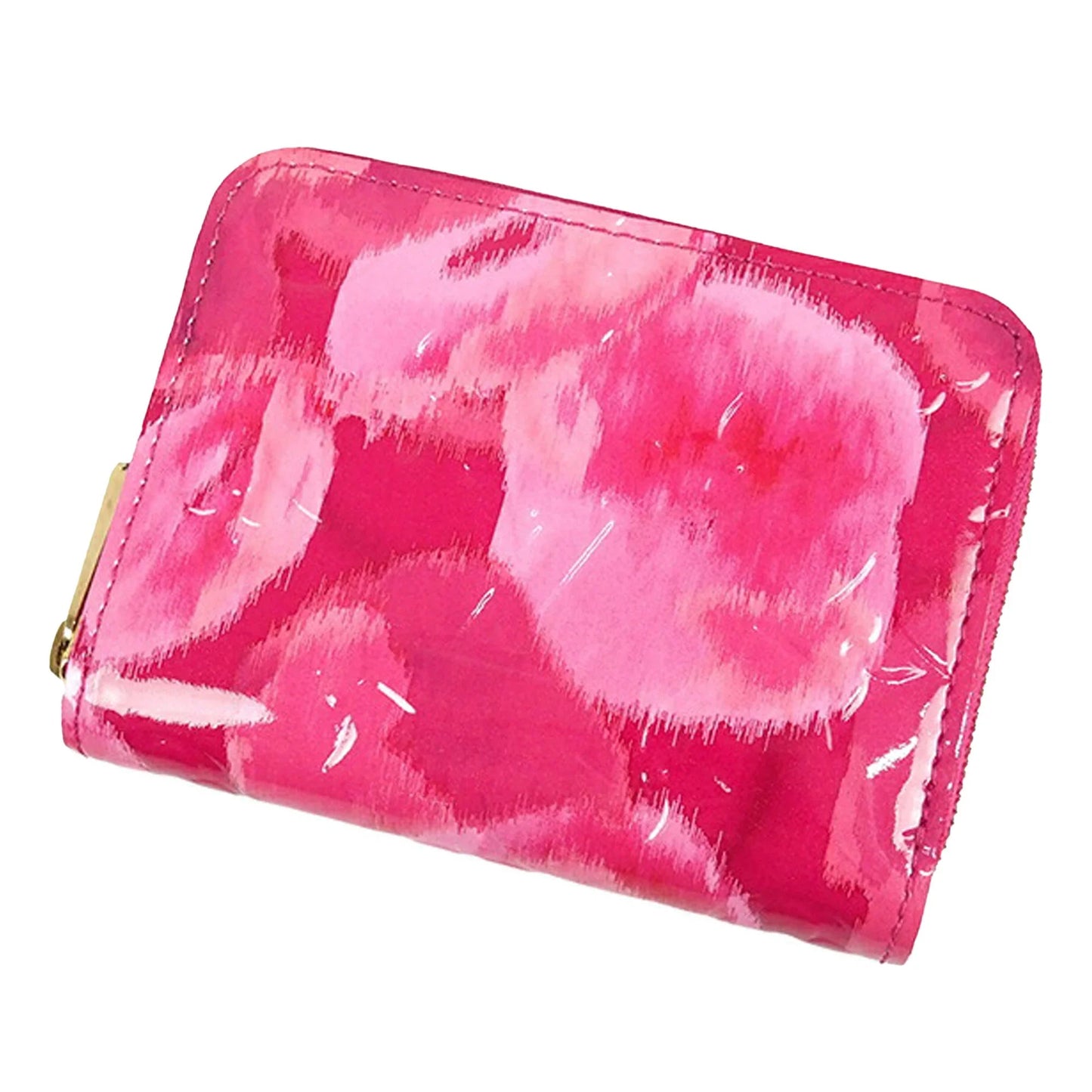 Pink Louis Vuitton Monogram Vernis Ikat Zippy Coin Purse