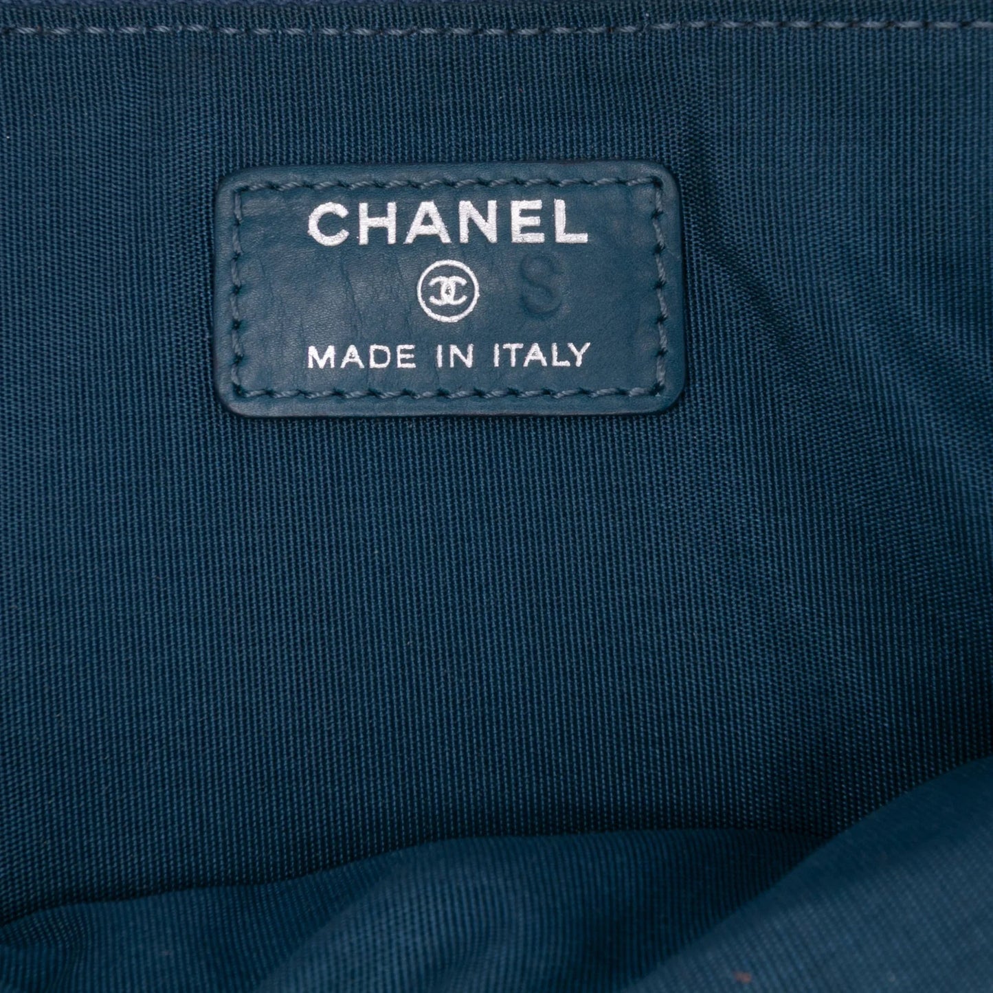 Blue Chanel CC Quilted Lambskin Multi Zip Clutch