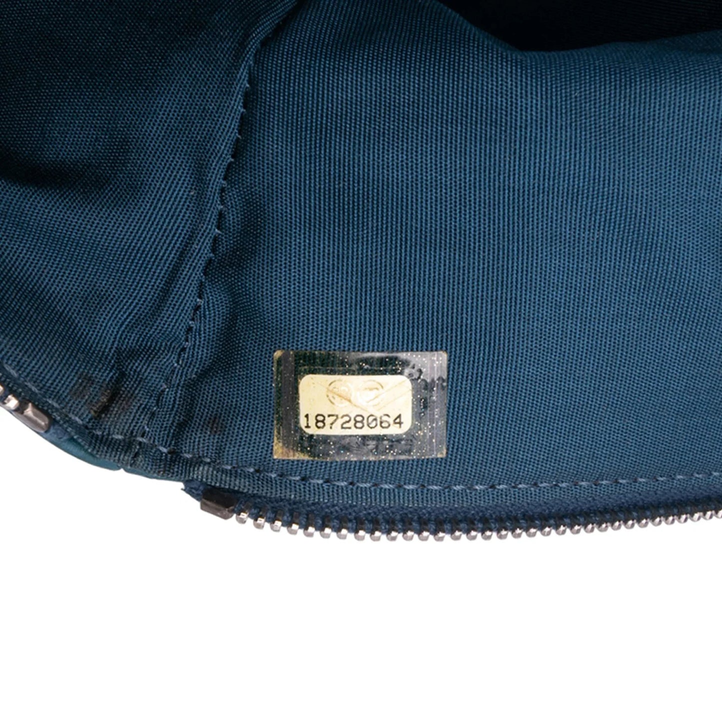 Blue Chanel CC Quilted Lambskin Multi Zip Clutch