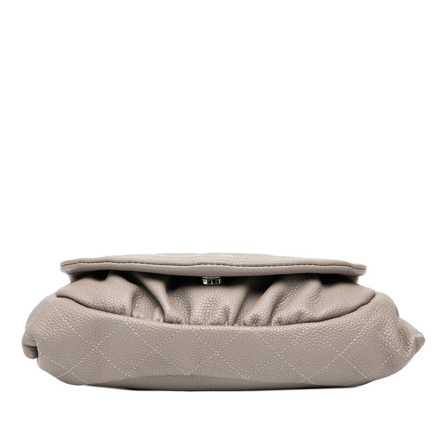 Brown Chanel CC Caviar Half Moon Wallet on Chain Crossbody Bag
