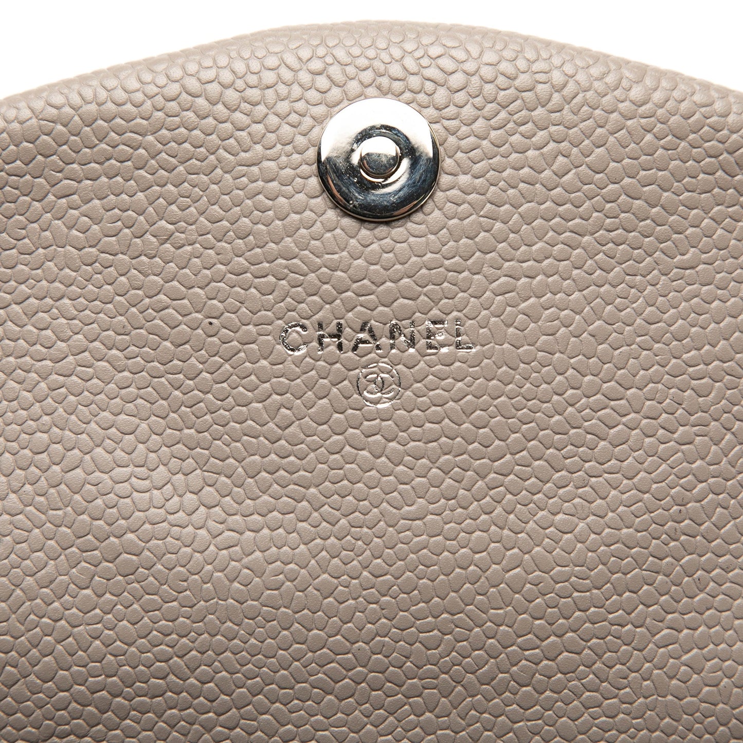 Brown Chanel CC Caviar Half Moon Wallet on Chain Crossbody Bag