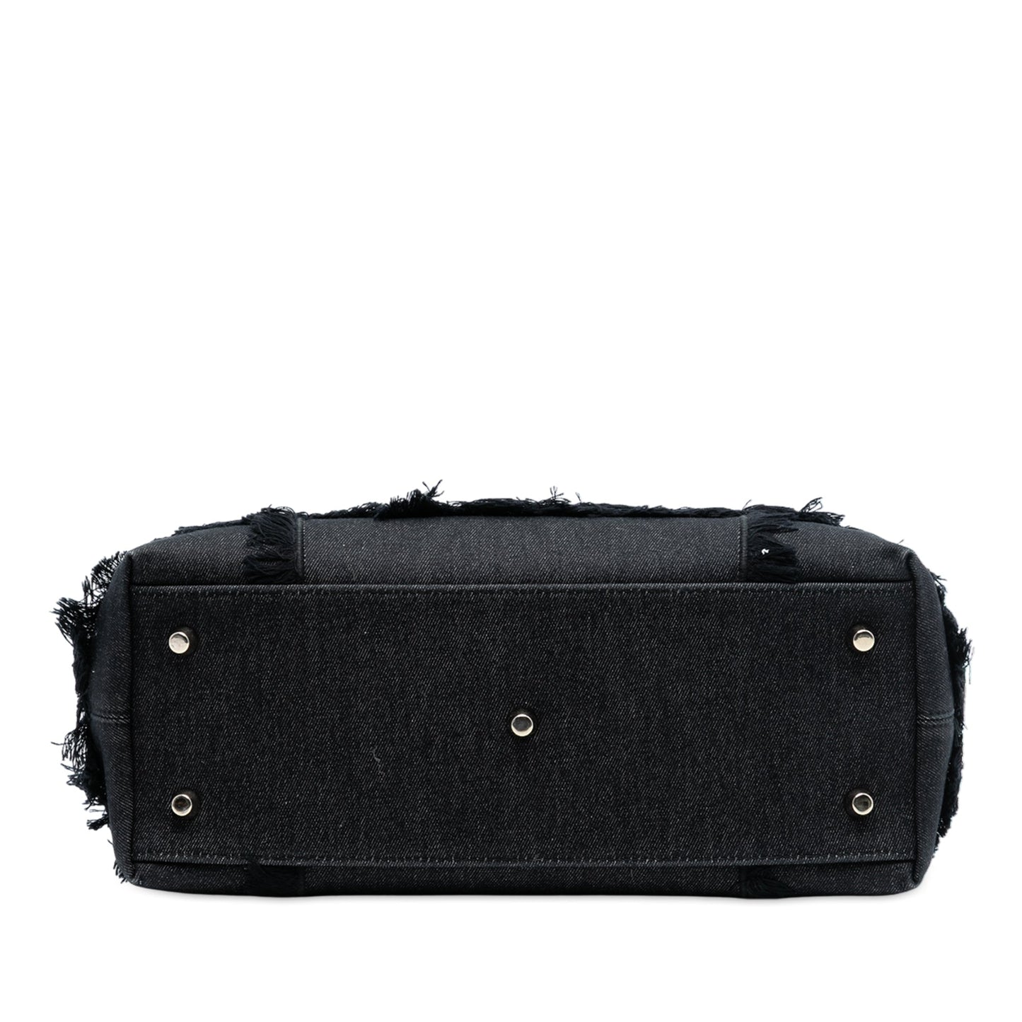 Black Dior Denim Patch D Light Satchel