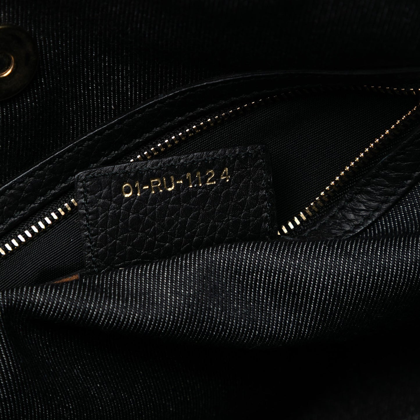 Black Dior Denim Patch D Light Satchel
