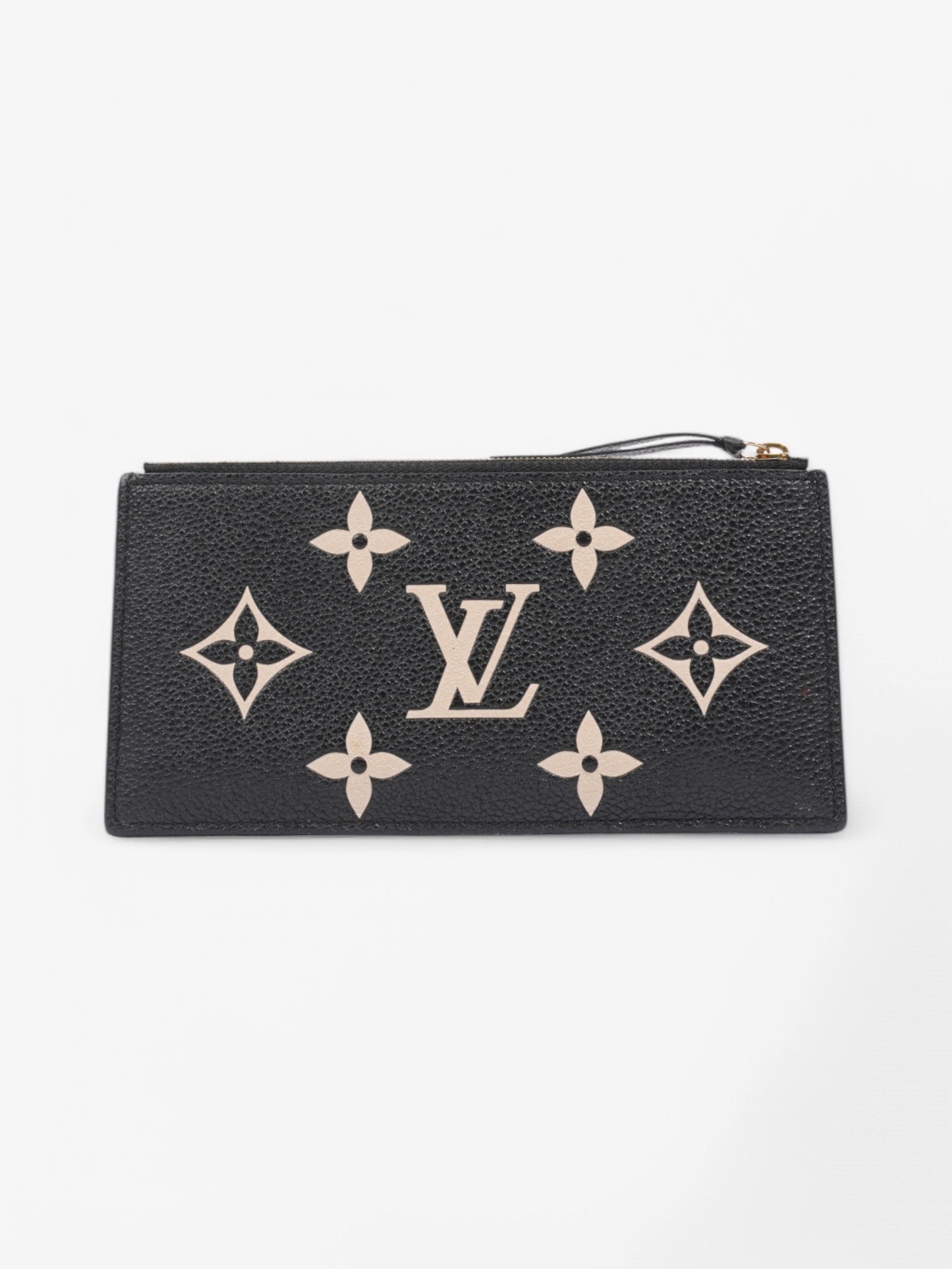 Louis Vuitton Pochette Fèlicie Pouch Black / Beige  Leather