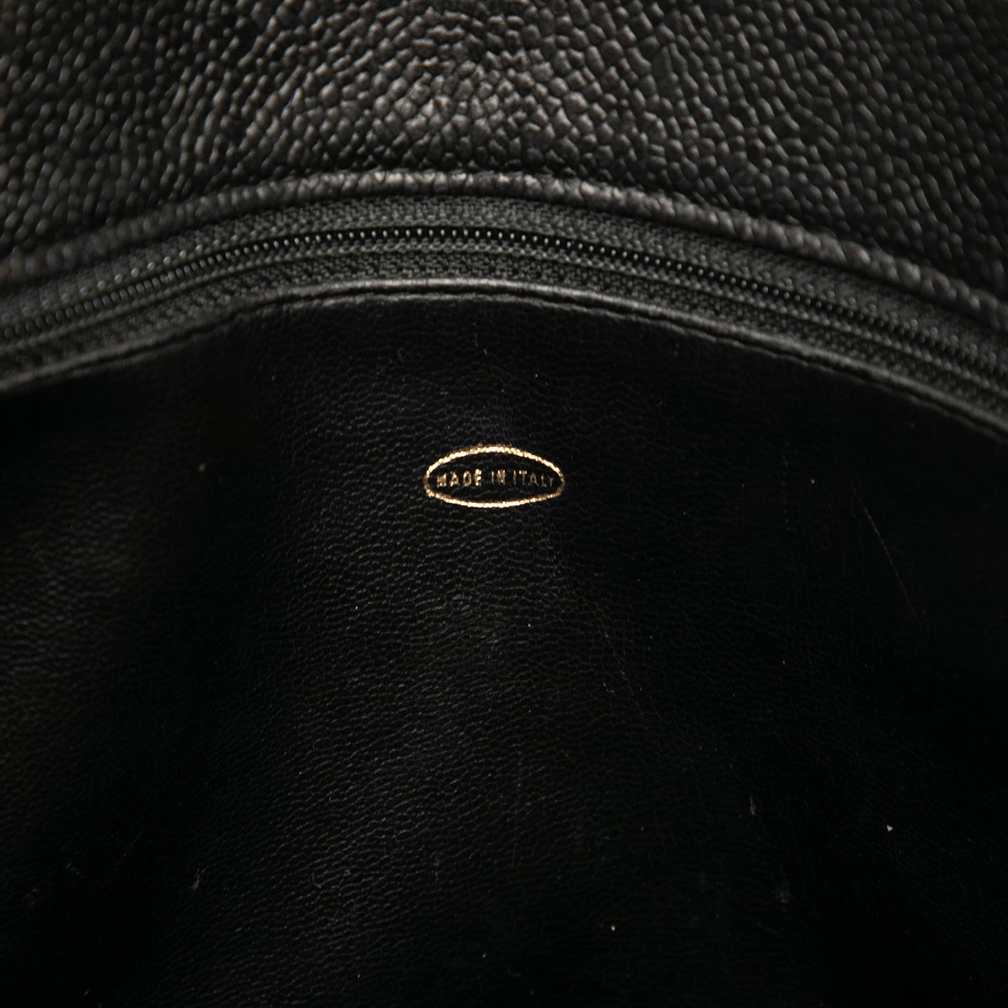 Black Chanel CC Caviar Chain Tote