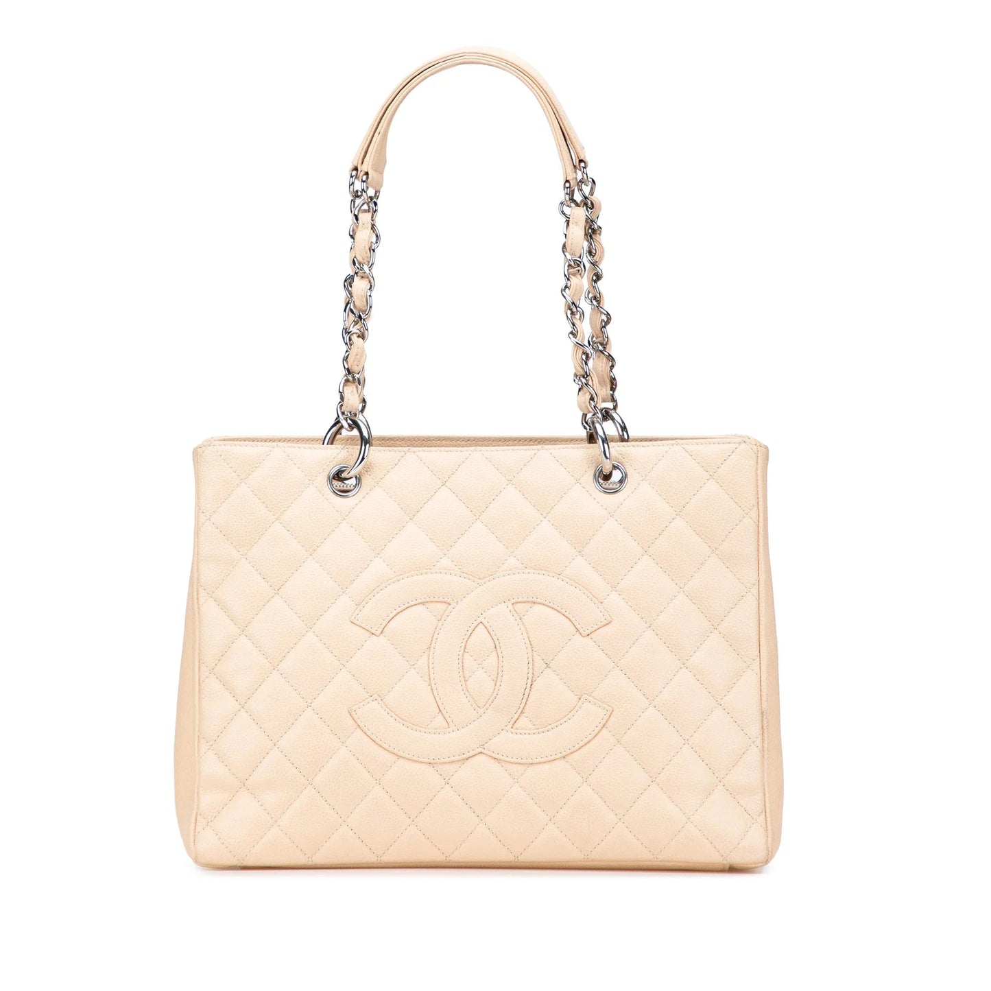 Brown Chanel Caviar Grand Shopping Tote