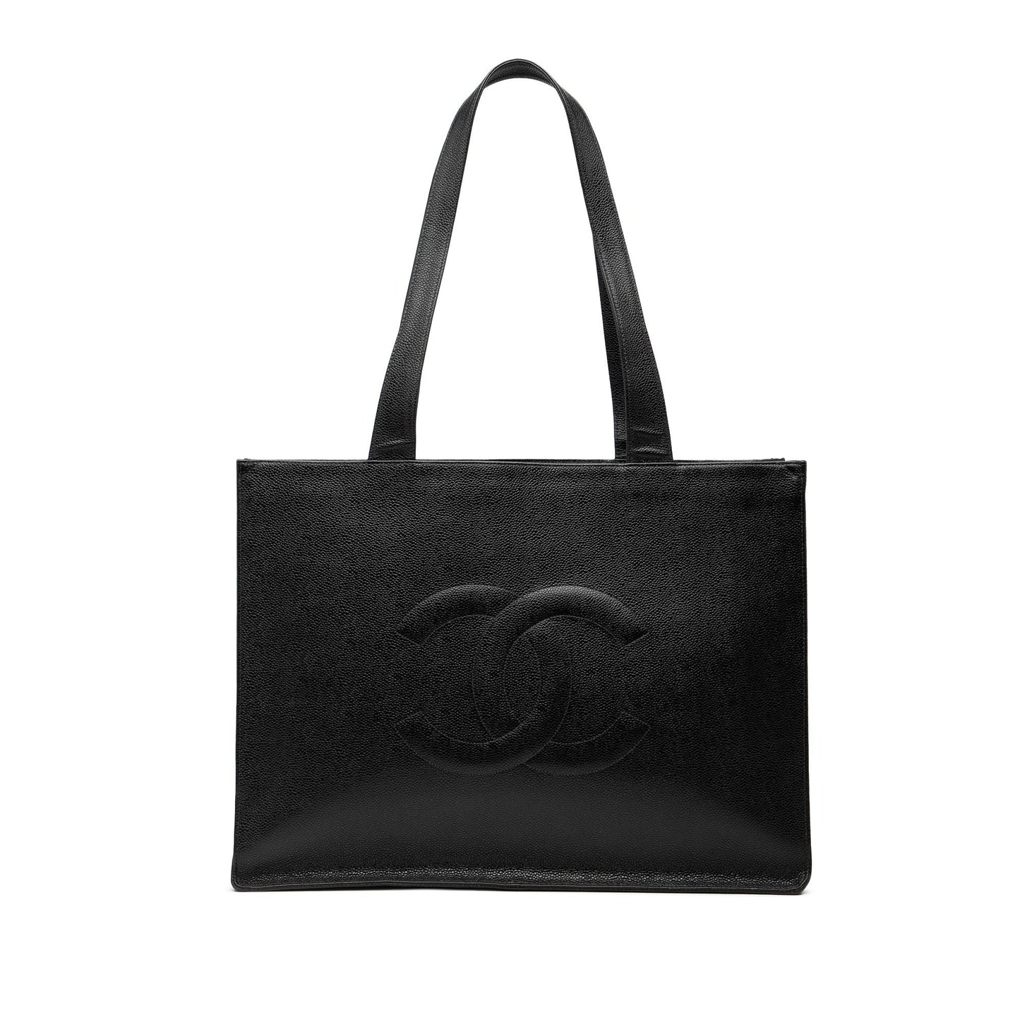 Black Chanel CC Caviar Tote