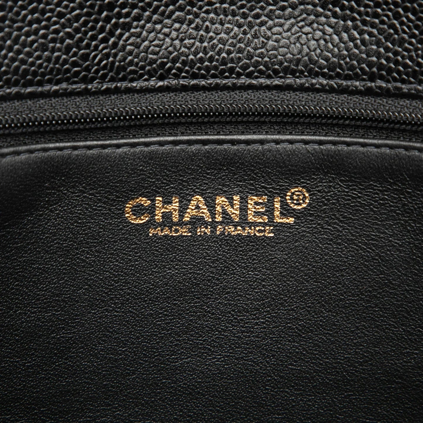 Black Chanel CC Caviar Tote