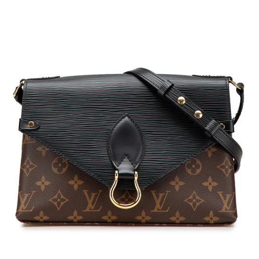 Brown Louis Vuitton Monogram Epi Saint Michel Crossbody Bag