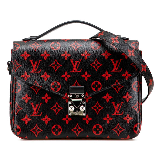 Black Louis Vuitton Monogram Infrarouge Pochette Metis Satchel