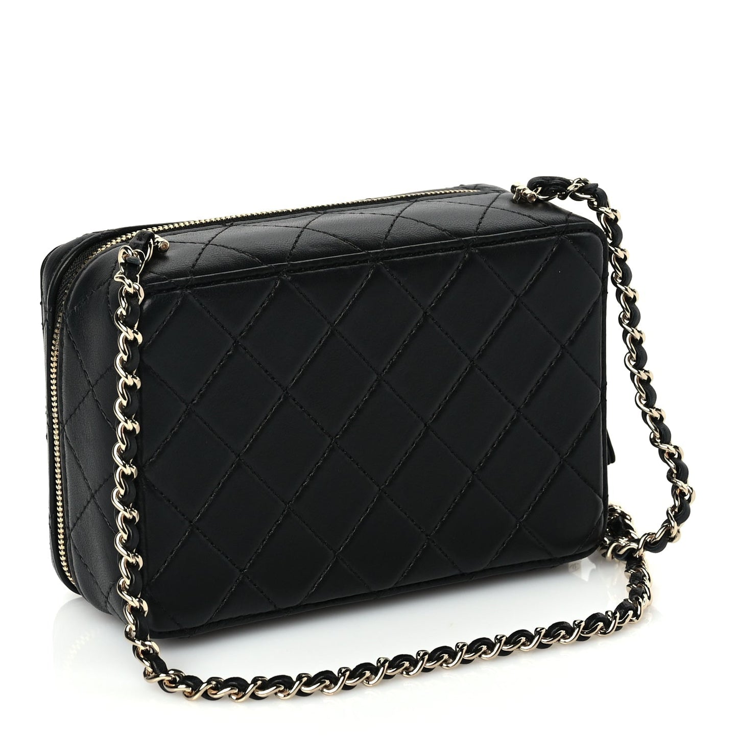 Chanel Lambskin Quilted Coco  Bag Black