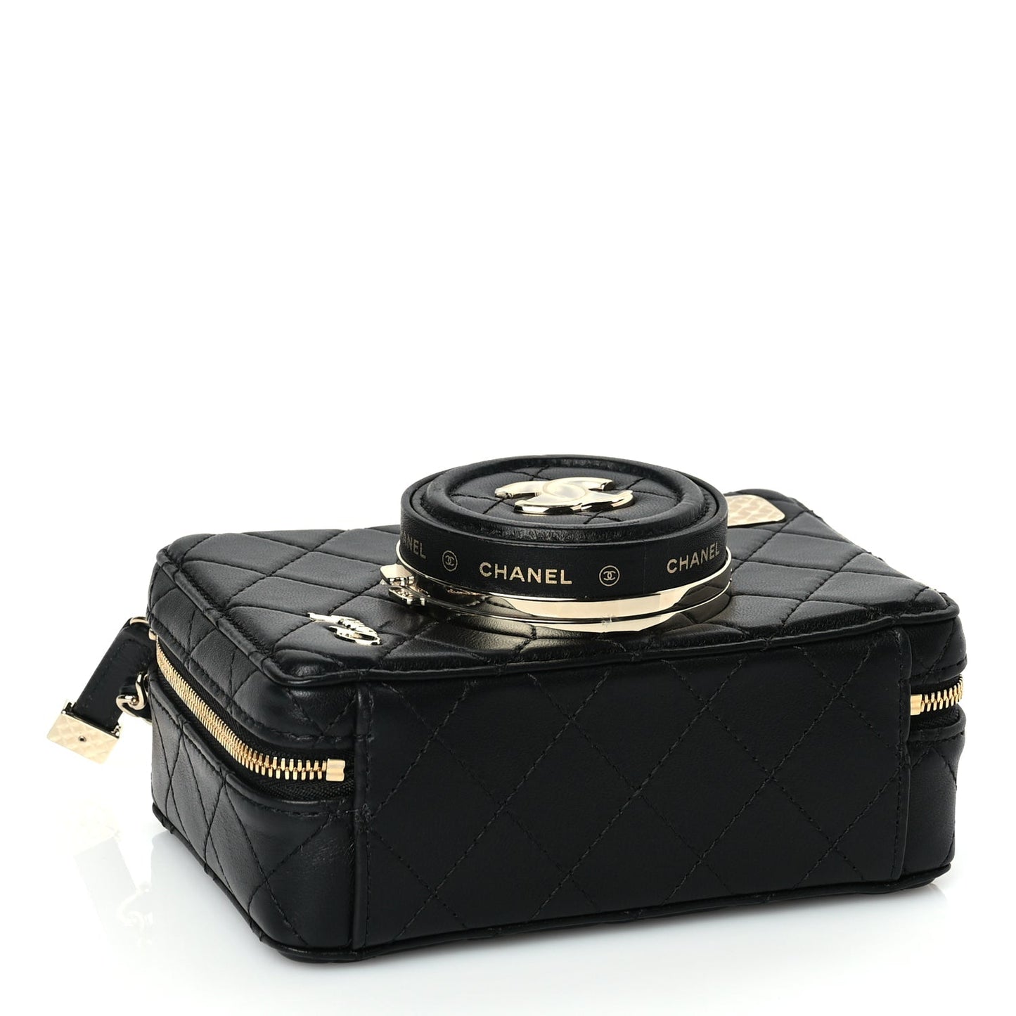 Chanel Lambskin Quilted Coco  Bag Black