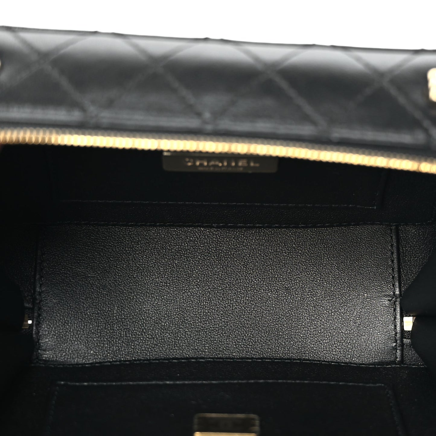 Chanel Lambskin Quilted Coco  Bag Black