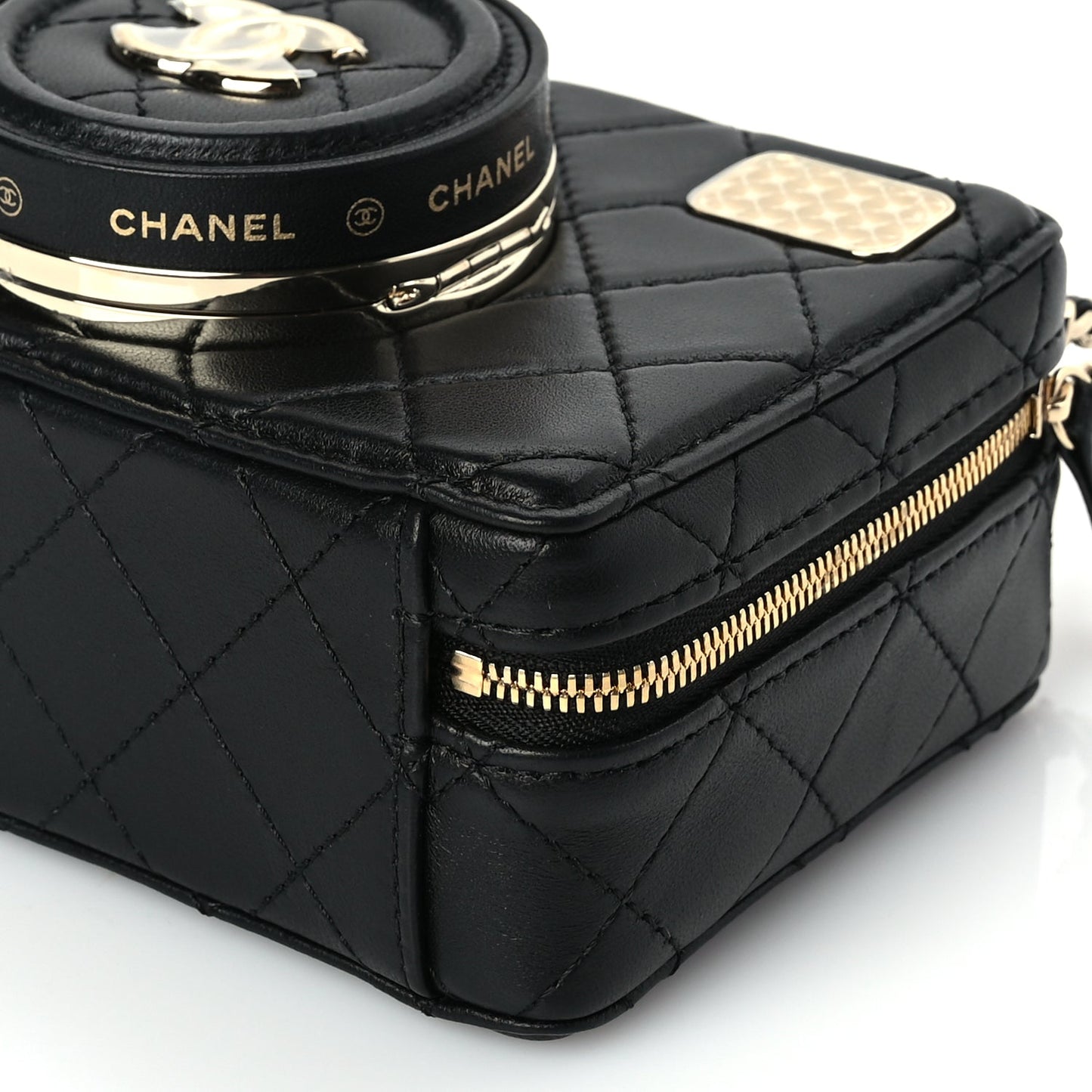 Chanel Lambskin Quilted Coco  Bag Black