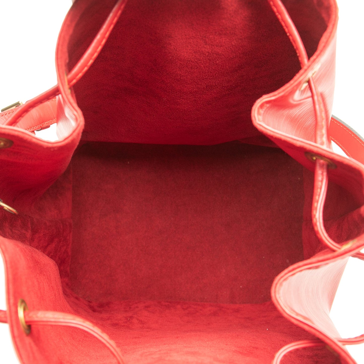 Red Louis Vuitton Epi Noe GM Bucket Bag
