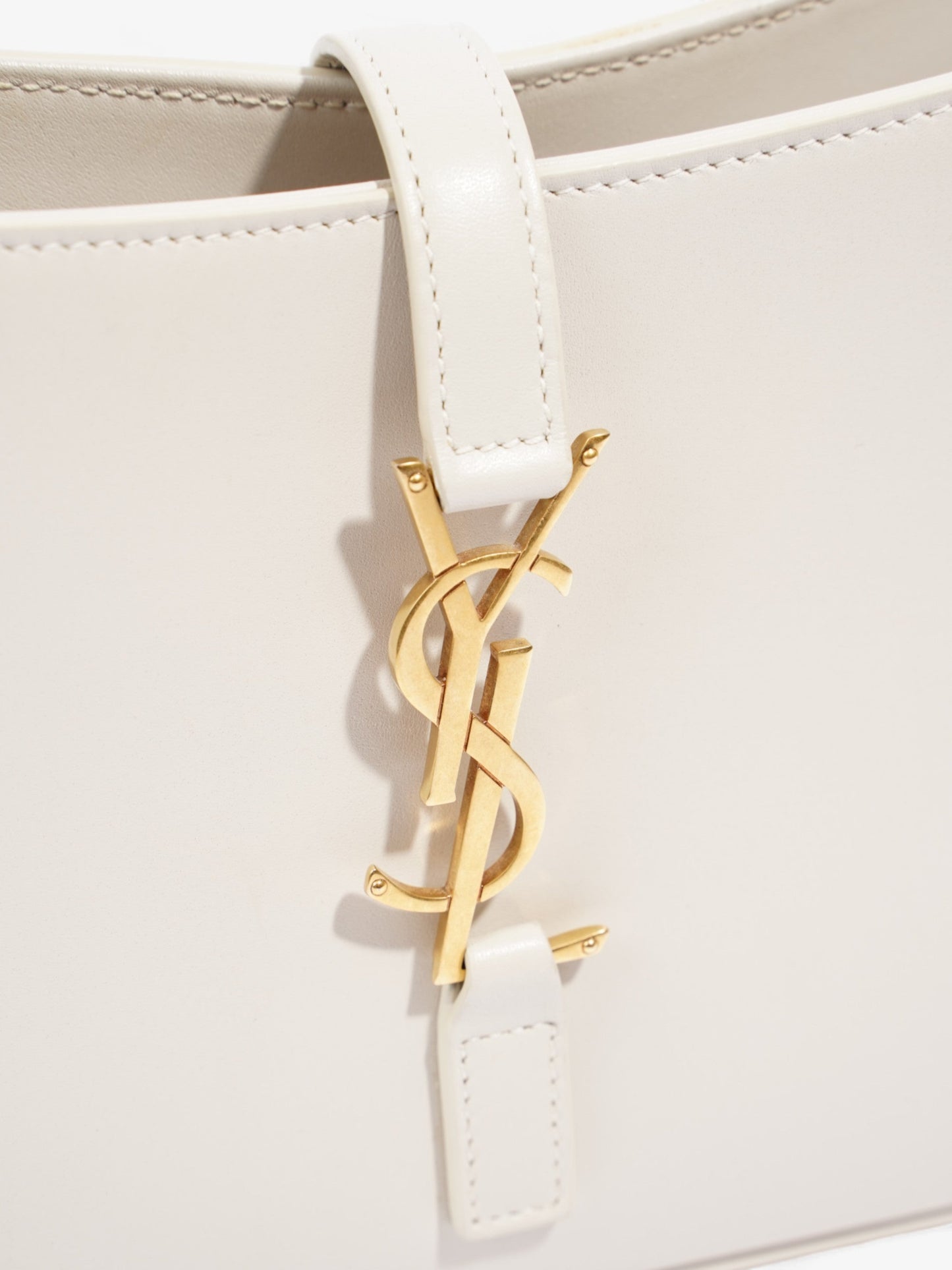 Saint Laurent Le 5 a 7 Cream Leather