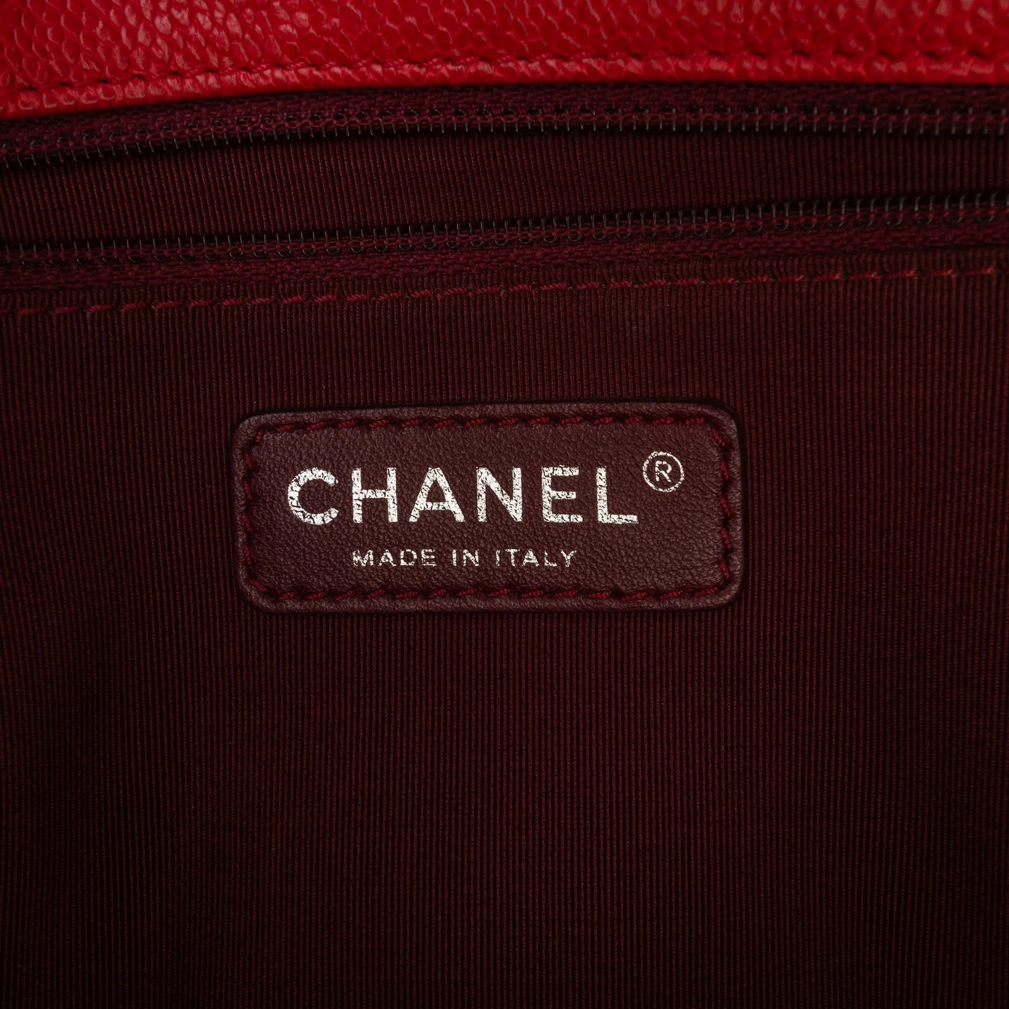 Red Chanel Small Caviar French Riviera Flap Shoulder Bag