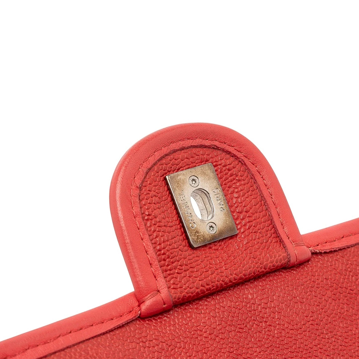 Red Chanel Small Caviar French Riviera Flap Shoulder Bag