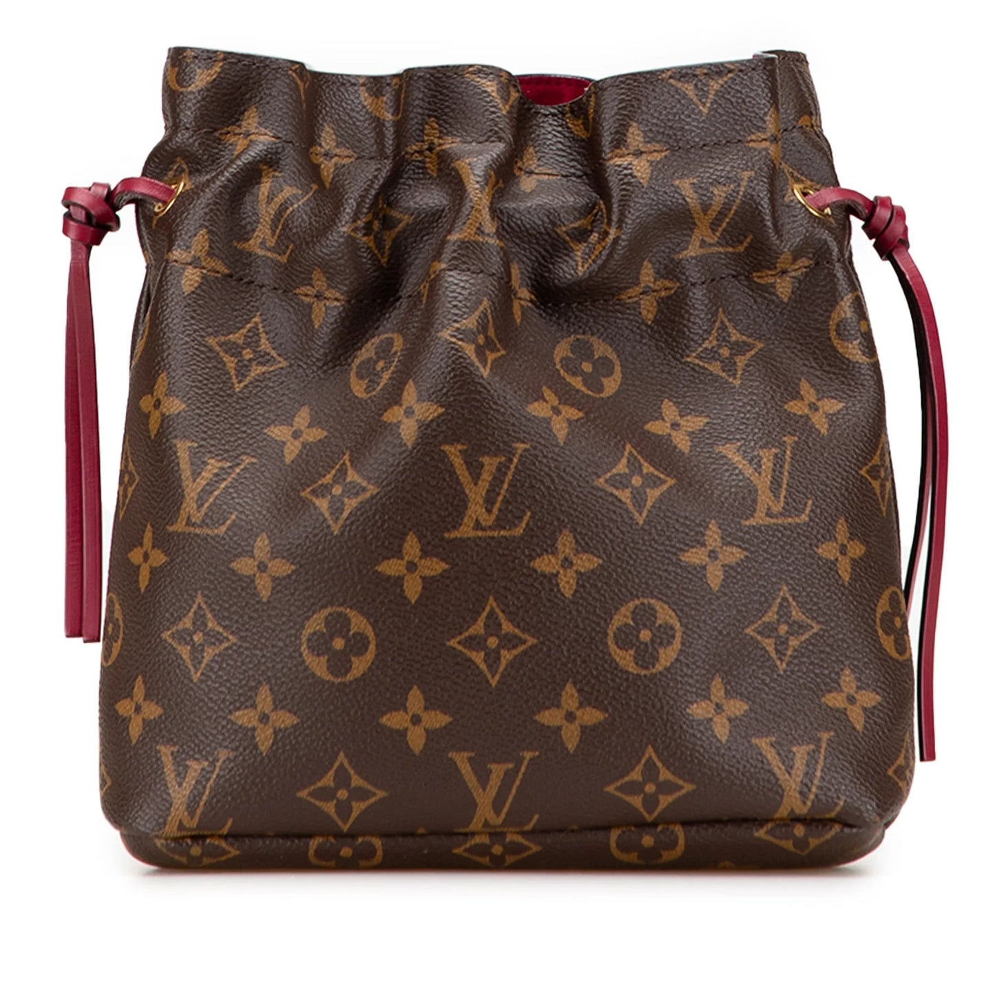 Brown Louis Vuitton Monogram Noe Pouch Bucket Bag
