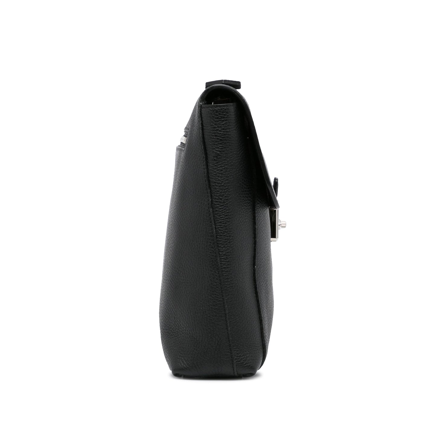Black Louis Vuitton Taurillon Serviette Dorian Business Bag