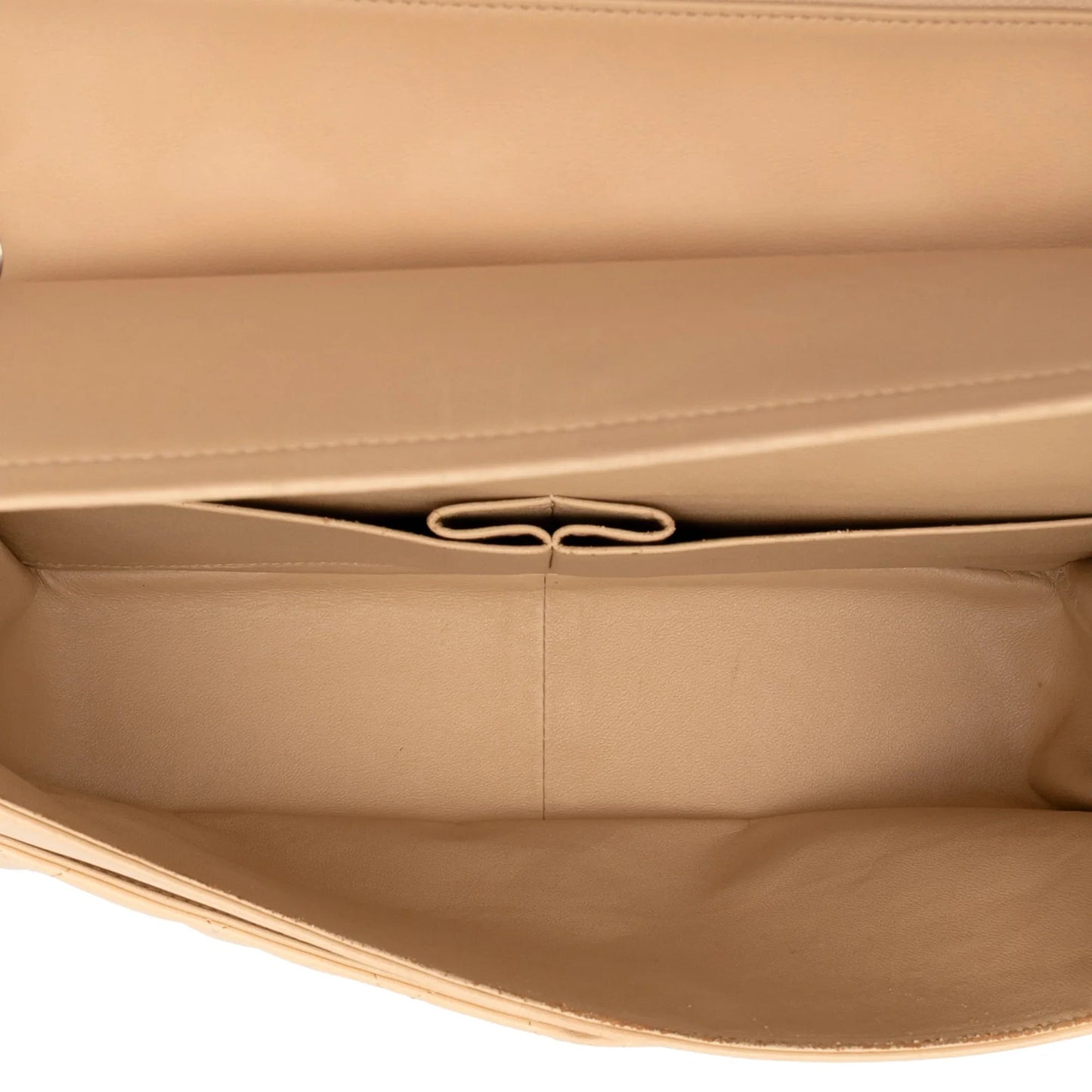 Brown Chanel Jumbo Classic Lambskin Double Flap Shoulder Bag