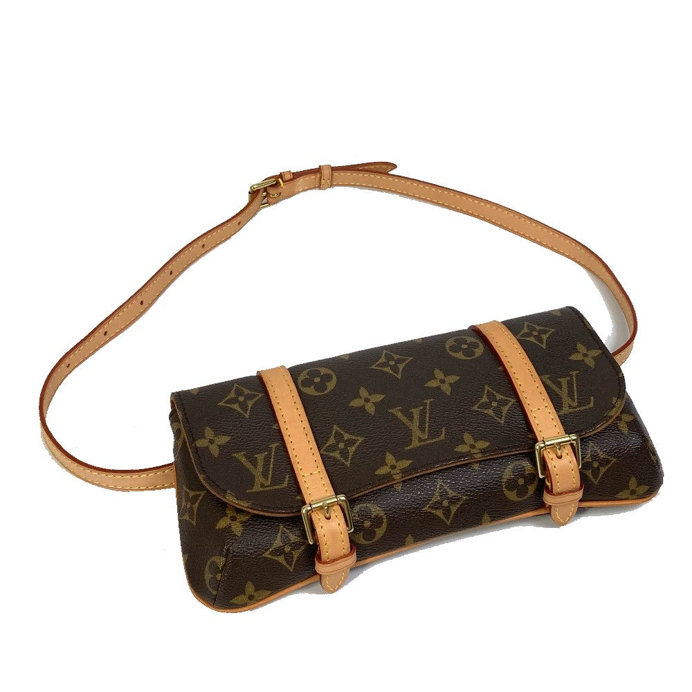 LOUIS VUITTON Waist bag M51159 Monogram canvas Brown Monogram Pochette Marrell Women