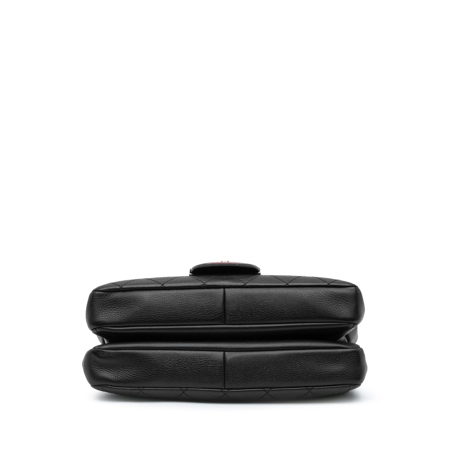 Black Chanel Paris-Greece Calfskin Archi Chic Flap Satchel