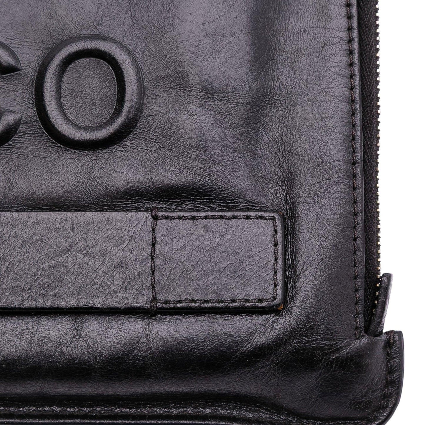Black Chanel Lambskin Votez Coco Clutch