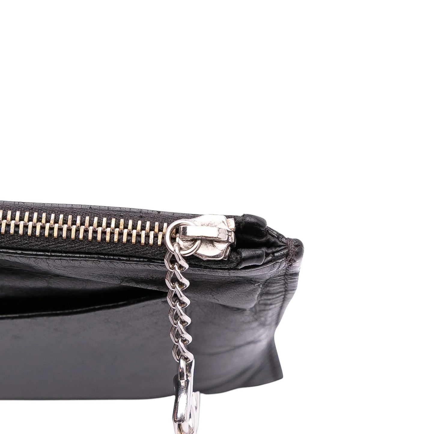 Black Chanel Lambskin Votez Coco Clutch